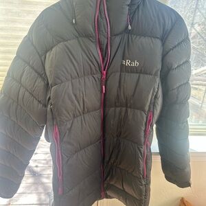 Rab Positron Down Jacket with Pink Accents